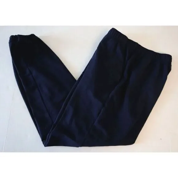 Lacoste 3H5422-51-423 Men's Sz M Navy Blue Cotton Fleece Lounge Jogger Pants